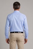 Bisse Mavi Regular Fit Cepsiz Klasik Uzun İtalyan Yaka Gömlek GMKLS252181_D35
