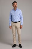 Bisse Mavi Regular Fit Cepsiz Klasik Uzun İtalyan Yaka Gömlek GMKLS252181_D35