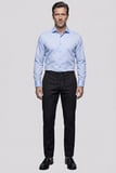 Bisse Mavi Regular Fit Cepsiz Klasik Uzun Yaka Gömlek GMKLS252179_D35