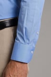 Bisse Mavi Regular Fit Cepsiz Klasik Uzun Yaka Gömlek GMKLS252176_D35