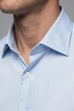 Bisse Mavi Regular Fit Pamuk Cepsiz Klasik Açık Uzun Yaka oıron Gömlek GMKLS252200_33