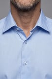 Bisse Mavi Regular Fit Pamuk Cepsiz Klasik Uzun Yaka oıron Gömlek GMKLS252200_D35