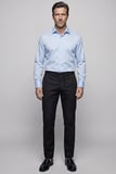 Bisse Mavi Regular Fit Pamuk Cepsiz Klasik Uzun Yaka oıron Gömlek GMKLS252200_D35