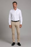 Bisse BeYaz Grubu Regular Fit Pamuk Cepsiz Klasik Uzun Yaka Gömlek GMKLS252204_D01