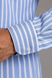 Bisse Mavi Regular Fit Cepsiz Uzun İtalyan Yaka Gömlek GMCZG261022_C35