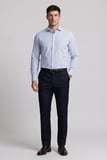 Bisse Mavi Regular Fit Cepsiz Açık Uzun Napoli Yaka Gömlek GMCZG261024_33