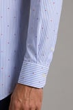Bisse Mavi Regular Fit Cepsiz İtalyan Yaka Uzun Gömlek GMCZG261077_D35