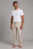 Bisse Ekru Keten Jogger İpli̇ Spor Pantolon PNS26Y26109_03
