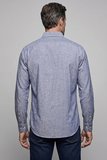Bisse İndigo Regular Fit Cepsiz  Uzun Yaka Gömlek BSGMKTN26333_12