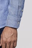 Bisse Koyu Lacivert Regular Fit Cepsiz   Uzun Yaka Gömlek BSGMKTN26333_36