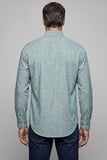 Bisse Yeşil Regular Fit Cepsiz Uzun Paşa Yaka Gömlek GMKTN261086_47