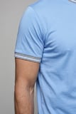Bisse Mavi Studio Bi̇si̇klet Yaka Şeri̇tli̇ T-shirt BSTS26Y26300_C35