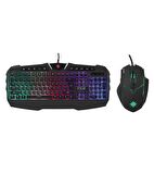 Inca Ruthless IKG-310 Rainbow Effect Oyuncu Gaming Klavye + Mouse Seti