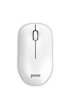 Preo M19B Ergonomik Pastel Piano White  Kablosuz Sessiz Mouse Beyaz