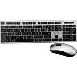 Preo My Keymouse KM06 Zarif Tasarım Kablosuz Klavye Mouse Set Gümüş
