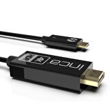 Inca ITCH-30 4K@30HZ HDR HDCP 2,2 DESTEKLİ USB C TO HDMI 2,0 KABLO Thunderbolt