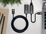 Inca ITCH-30 4K@30HZ HDR HDCP 2,2 DESTEKLİ USB C TO HDMI 2,0 KABLO Thunderbolt