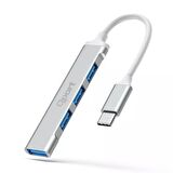 QPORT Q-TUC05 USB Type-C=> 4 PORT USB ÇOKLAYICI (Giriş: USB Tip-C => Çıkış : USB3.0 + 3xUSB2.0)