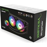 Inca ISS-02XN Intel/amd 2X120MM Argb LED Fanlı Am5 Control Remote Cpu Liquid Cooler