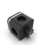 Inca IPW-47SY 3Port 2x USB+2x Type-C Akım Korumalı Led Tuşlu Duvar Priz - Siyah 