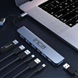 Inca IUTP-7T USB/Type-C Hub x7 Alüminyum Çoklayıcı 