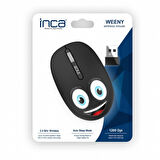 Inca Weeny IWM-245RS Desing 3D Wireless Mouse Siyah