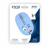 Inca Weeny IWM-245RM Desing 3D Wireless Mouse Mavi