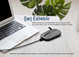 Inca IWM-242G Bluetooth 5.4 + 2.4G Kablosuz Sessiz Optik Mouse | Çift Modlu Bağlantı | 500mAh Şarjlı Batarya | 800-1600 DPI | Manyetik Kapak | Sağ-Sol El Kullanımı | El Tipi Ergonomik Tasarım | LED Göstergeli | Type-C Şarj | Windows, Mac, Android Uyu