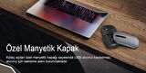 Inca IWM-242G Bluetooth 5.4 + 2.4G Kablosuz Sessiz Optik Mouse | Çift Modlu Bağlantı | 500mAh Şarjlı Batarya | 800-1600 DPI | Manyetik Kapak | Sağ-Sol El Kullanımı | El Tipi Ergonomik Tasarım | LED Göstergeli | Type-C Şarj | Windows, Mac, Android Uyu