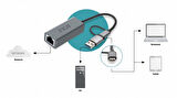Inca IUTP-01T USB3.0 & Tip-C=>gigabit RJ45 Ethernet adaptör
