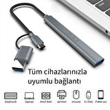 Inca IUTP-06T 15cm Tip-C+USB=>1*USB3.0+2*USB2.0+ PD100W