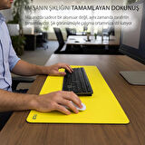 IMP-019 PU Deri Mousepad Çift Taraflı Masa Matı 80x30 Kaymaz Su Geçirmez