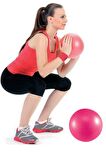 Delux 20 Cm Pembe  Pilates Topu Jimnastik Yoga Plates Egzersiz Topu - Pembe