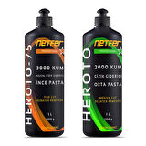 Netfer 2'li İnce Orta Pasta Set - 2x1 L