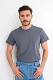 Basics&More Erkek Pamuklu Bisiklet Yaka T-Shirt - Rahat, Şık ve Zamansız Tasarım 20801
