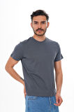 Basics&More Erkek Pamuklu Bisiklet Yaka T-Shirt - Rahat, Şık ve Zamansız Tasarım 20801