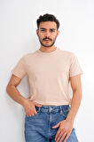 Basics&More Erkek Pamuklu Bisiklet Yaka T-Shirt - Rahat, Şık ve Zamansız Tasarım 20801