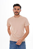 Basics&More Erkek Pamuklu Bisiklet Yaka T-Shirt - Rahat, Şık ve Zamansız Tasarım 20801