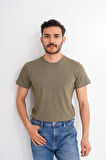 Basics&More Erkek Pamuklu Bisiklet Yaka T-Shirt - Rahat, Şık ve Zamansız Tasarım 20801