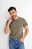 Basics&More Erkek Pamuklu Bisiklet Yaka T-Shirt - Rahat, Şık ve Zamansız Tasarım 20801