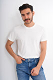 Basics&More Erkek Pamuklu Bisiklet Yaka T-Shirt - Rahat, Şık ve Zamansız Tasarım 20801