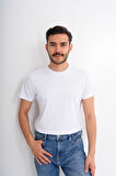 Basics&More Erkek Pamuklu Bisiklet Yaka T-Shirt - Rahat, Şık ve Zamansız Tasarım 20801