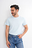 Basics&More Erkek Pamuklu Bisiklet Yaka T-Shirt - Rahat, Şık ve Zamansız Tasarım 20801