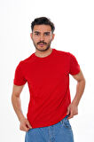 Basics&More Erkek Pamuklu Bisiklet Yaka T-Shirt - Rahat, Şık ve Zamansız Tasarım 20801