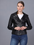 Basics&More Kadın Deri Ceket BM002