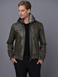 Basics&More Erkek Deri Ceket ES511