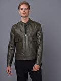 Basics&More Erkek Deri Ceket E1021