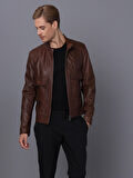 Basics&More Erkek Deri Ceket E1021