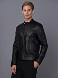 Basics&More Erkek Deri Ceket E1021