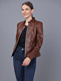 Basics&More Kadın Deri Ceket B49